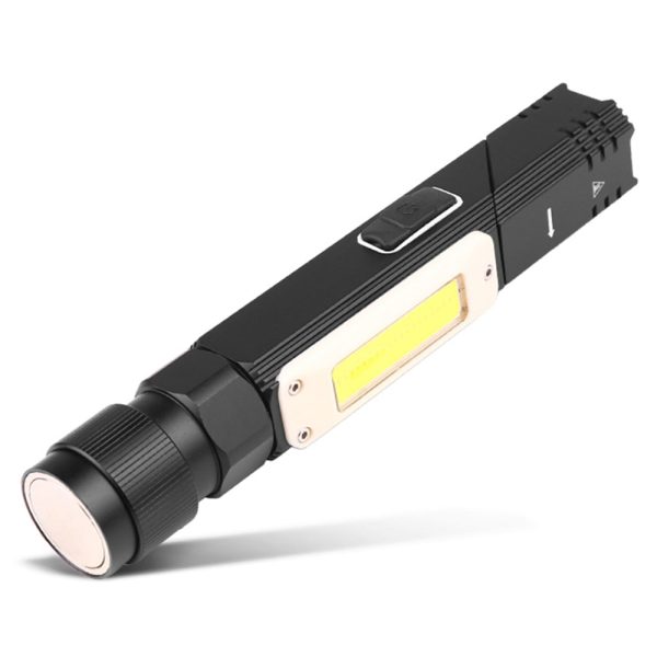 Asafee D3 Multifunction Flashlight COB Rotating Work Light with USB Charging