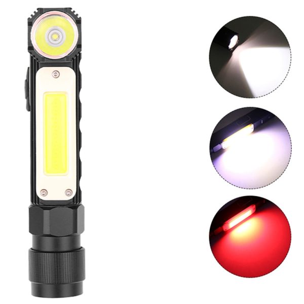Asafee D3 Multifunction Flashlight COB Rotating Work Light with USB Charging - Image 3