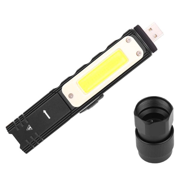 Asafee D3 Multifunction Flashlight COB Rotating Work Light with USB Charging - Image 5