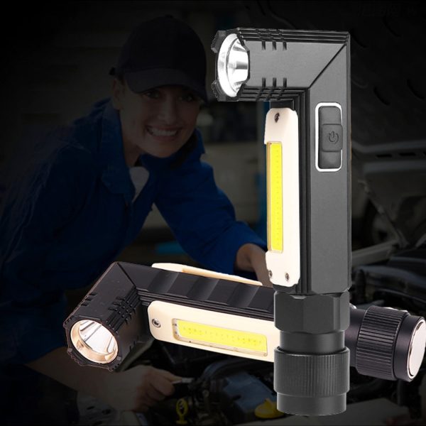 Asafee D3 Multifunction Flashlight COB Rotating Work Light with USB Charging - Image 10