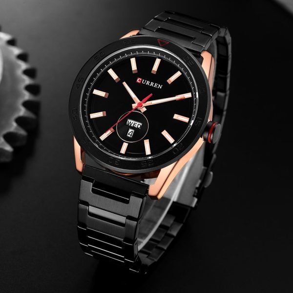 CURREN 8331 Men's Quartz Watch Waterproof Business Round Double Calendar - Image 4