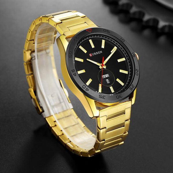 CURREN 8331 Men's Quartz Watch Waterproof Business Round Double Calendar - Image 9