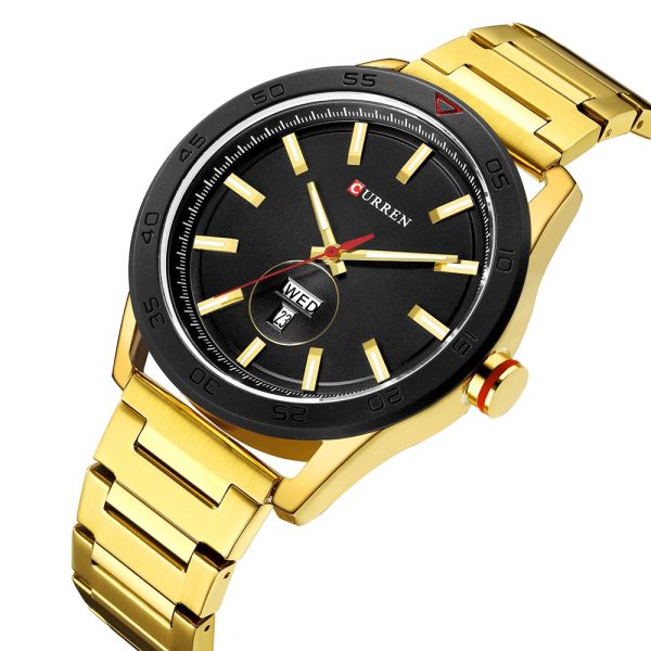 CURREN 8331 Men's Quartz Watch Waterproof Business Round Double Calendar - Image 8