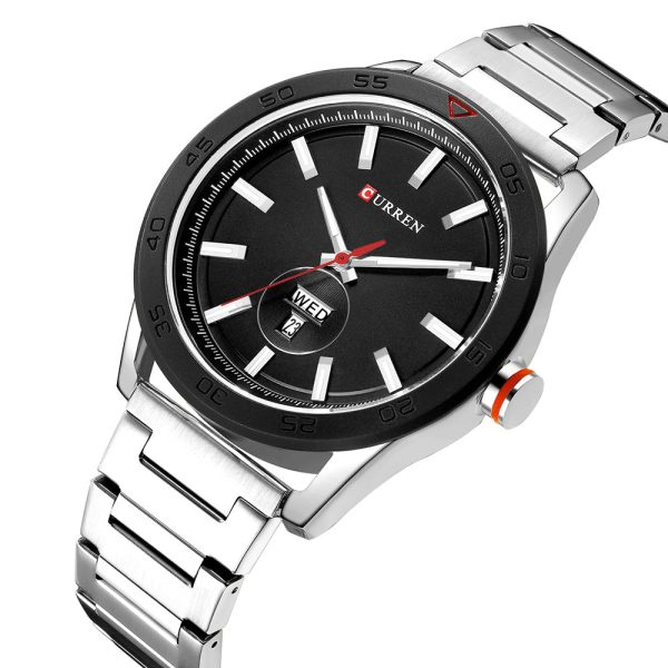 CURREN 8331 Men's Quartz Watch Waterproof Business Round Double Calendar - Image 5