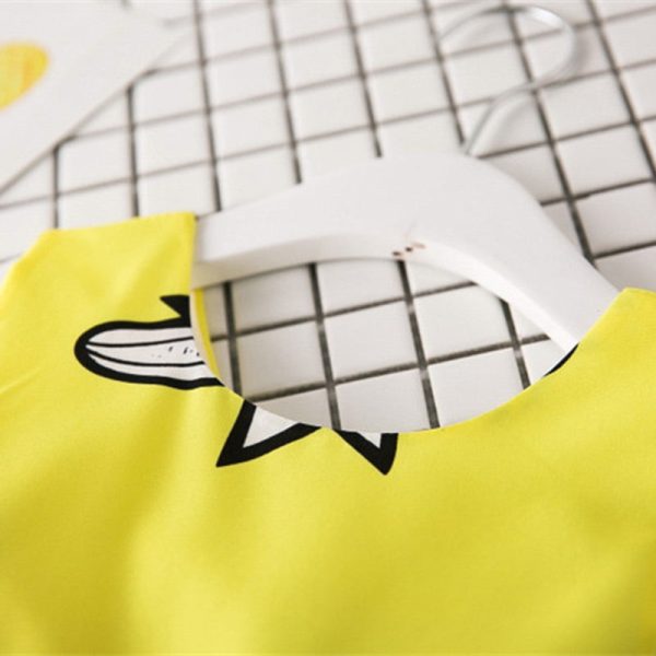 Bowknot Mesh Cut Out Girl Dress Round Collar Sleeveless Pattern Children Garment - Image 5