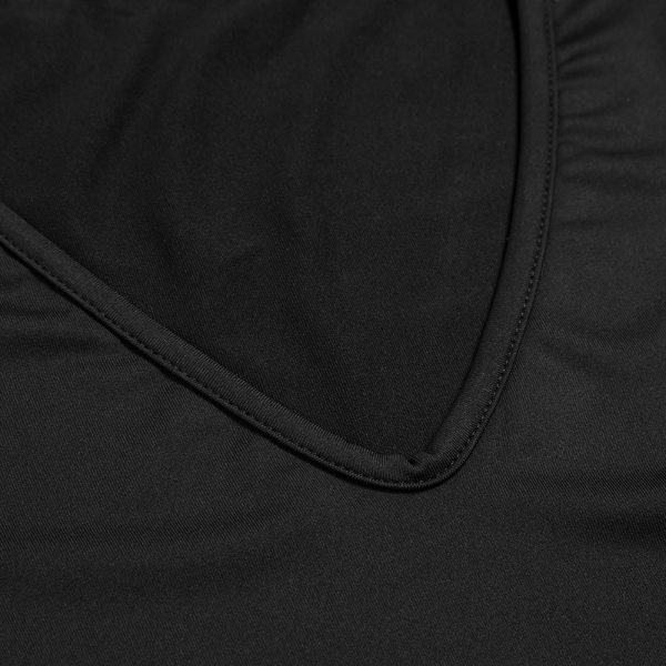 Bodycon Crop Top Long Sleeve Deep-V Women T-shirt - Image 6