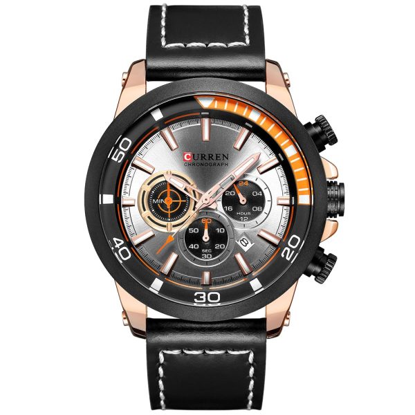 CURREN 8310 Men's Watch Six-pin Calendar Leather Waterproof