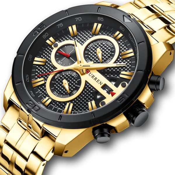 Curren 8337 Men's Watch Six-Pin Multifunction Quartz Calendar Steel Band - Image 14
