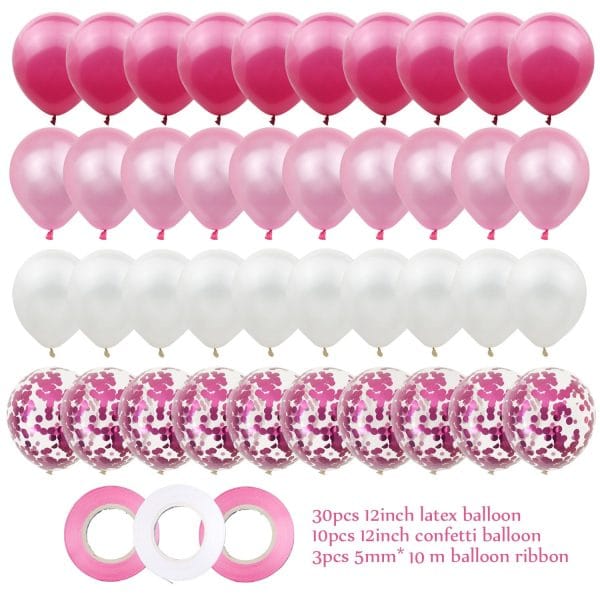 12ʺ Balloon Set Balloon Garland Wedding Arch Birthday Party Creative Decorations with Balloon Ribbon Rolls 43pcs - Image 31