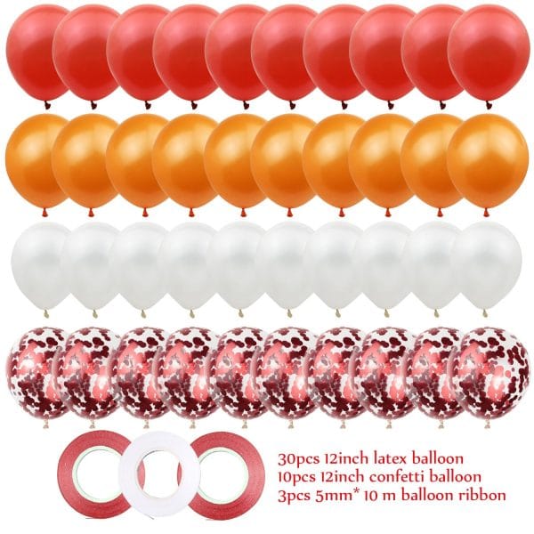 12ʺ Balloon Set Balloon Garland Wedding Arch Birthday Party Creative Decorations with Balloon Ribbon Rolls 43pcs - Image 6
