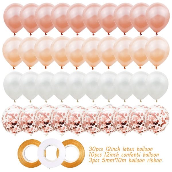 12ʺ Balloon Set Balloon Garland Wedding Arch Birthday Party Creative Decorations with Balloon Ribbon Rolls 43pcs