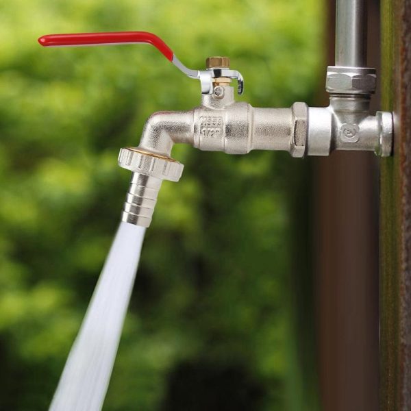 1/2'' Brass Faucet Water Tap for Home Outdoor Garden with Manual Long Handle - Image 2