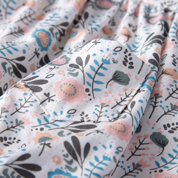 19F103 Baby Girls Romper Jumpsuit Floral Printed Short Sleeve - Image 10