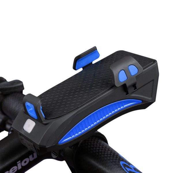 Bike Front Light Phone Holder Charger 130dB Bicycle Bell Power Bank Water-resistant Handlebar - Image 10