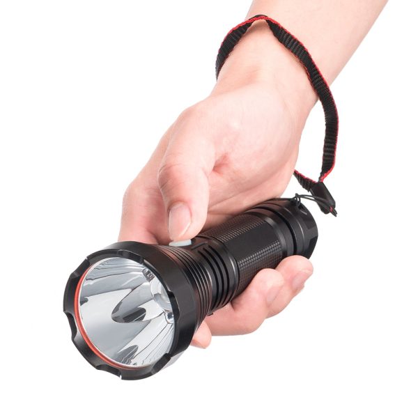 752 LED Light / Adjustable Brightness USB Aluminum Alloy Rechargeable Flashlight - Image 4