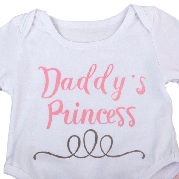 4-in-1 Floral Print Suit Top Pants Hat Hair Bend Set for Baby Girls - Image 4