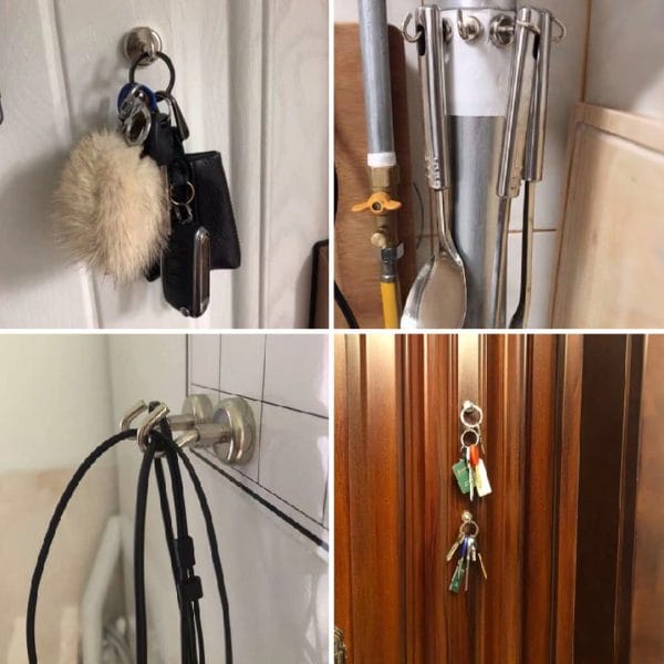 12pcs SNE25L Strong Neodymium Magnet Hook for Indoor Outdoor Hanging - Image 2