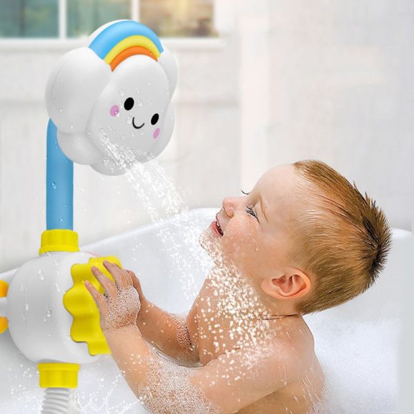 Baby Bathing Shower Cloud Rainbow Bathroom Waterplaying Toy - Image 2