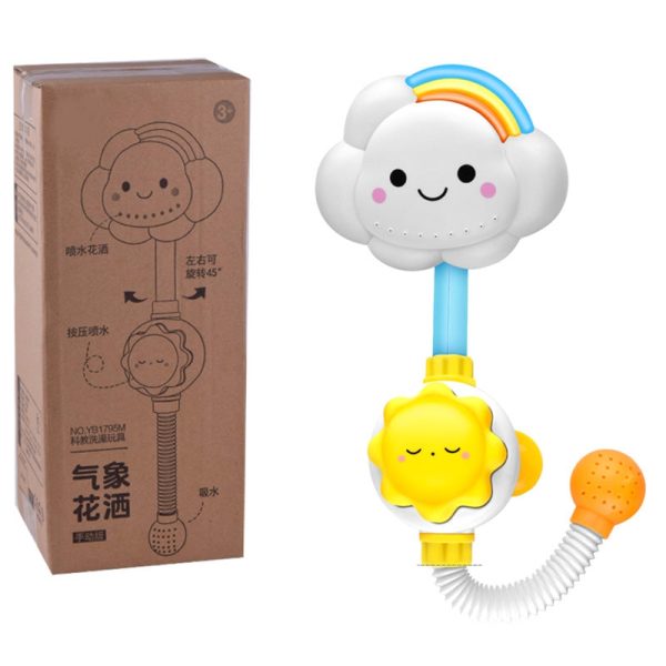 Baby Bathing Shower Cloud Rainbow Bathroom Waterplaying Toy - Image 6