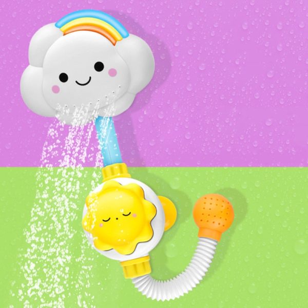 Baby Bathing Shower Cloud Rainbow Bathroom Waterplaying Toy - Image 3