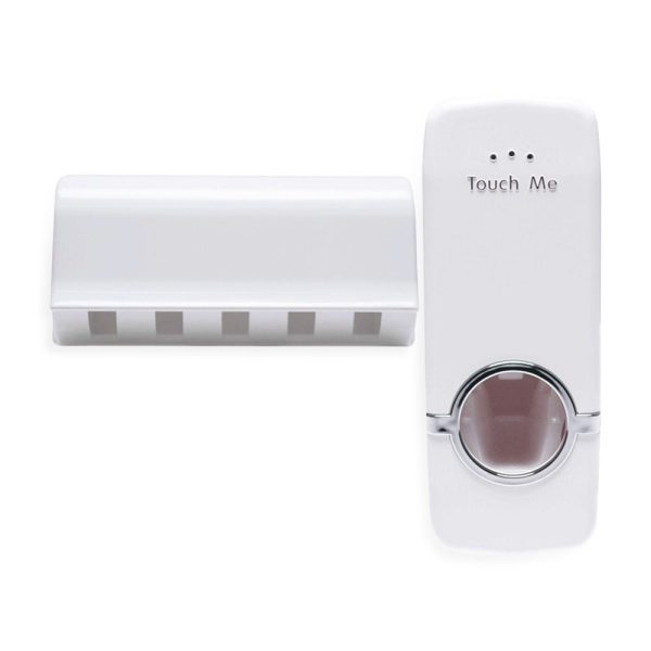 Automatic Toothpaste Dispenser Toothbrush Holder Free Punching Storage Rack