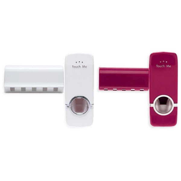 Automatic Toothpaste Dispenser Toothbrush Holder Free Punching Storage Rack - Image 5