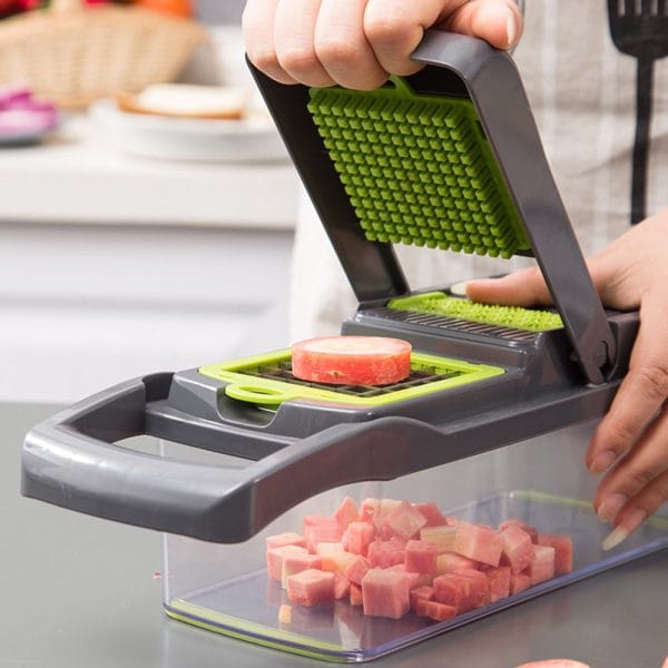 11PC Vegetable Fruit Peeler Multi-Function Chopper Steel Slicer Dicer Wire Slicer Grater set - Image 5