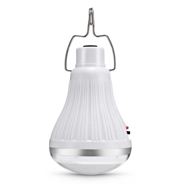 2PCS 8205 - 20D LED Bulb Solar Panel Rechargeable Hook Camping Light Lamp - Image 2