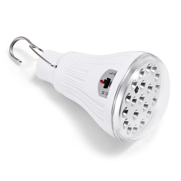 2PCS 8205 - 20D LED Bulb Solar Panel Rechargeable Hook Camping Light Lamp - Image 3