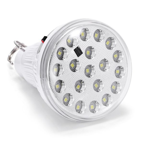 2PCS 8205 - 20D LED Bulb Solar Panel Rechargeable Hook Camping Light Lamp - Image 4