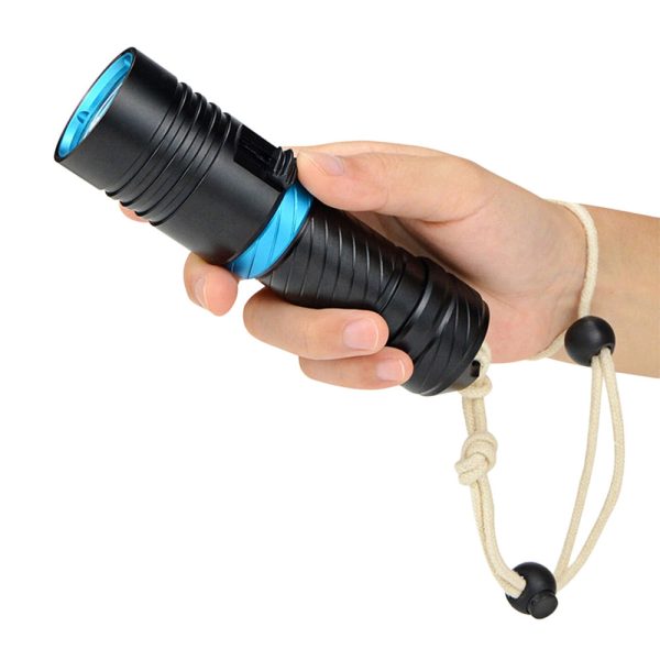 Asafee AF38 LED Flashlight Electric Torch Diving Underwater Light Lamp - Image 14