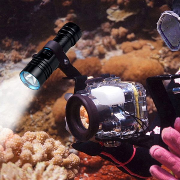Asafee AF38 LED Flashlight Electric Torch Diving Underwater Light Lamp - Image 15