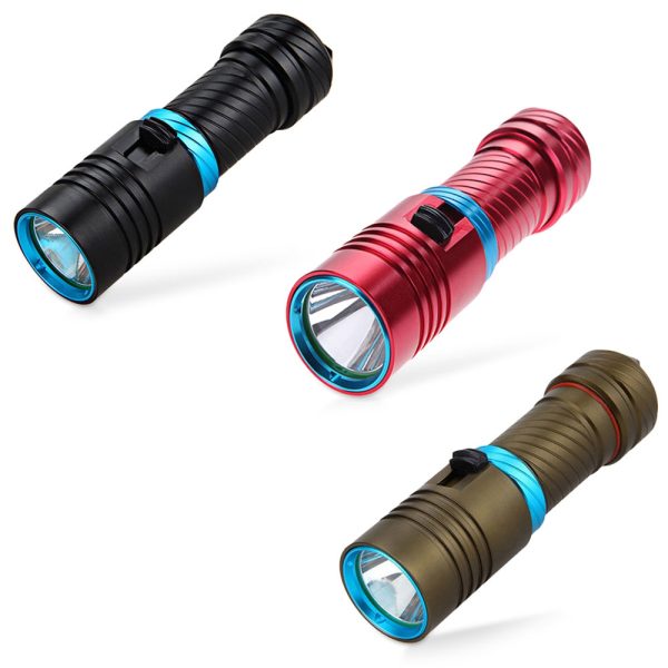 Asafee AF38 LED Flashlight Electric Torch Diving Underwater Light Lamp - Image 16