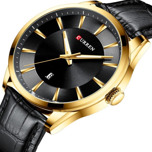 CURREN 8365 Men's Round Belt Watch Waterproof - Image 2