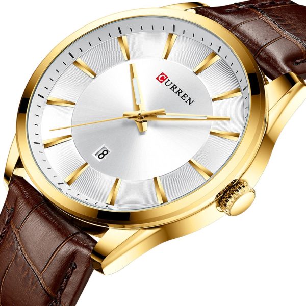 CURREN 8365 Men's Round Belt Watch Waterproof - Image 8