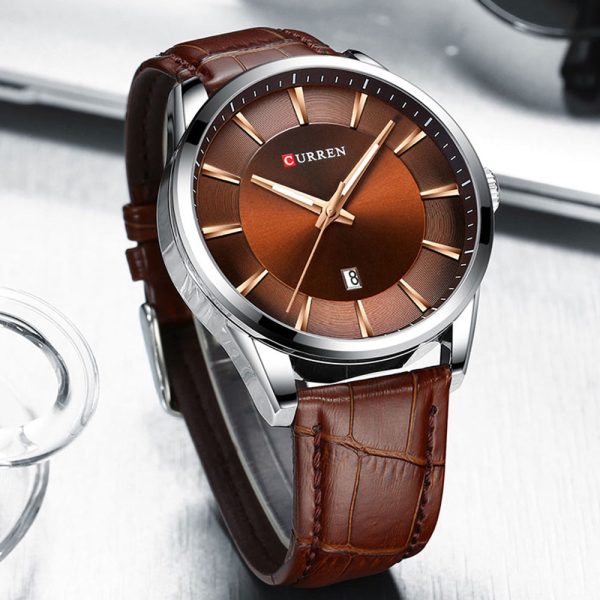 CURREN 8365 Men's Round Belt Watch Waterproof - Image 15