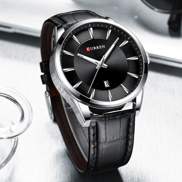 CURREN 8365 Men's Round Belt Watch Waterproof - Image 27