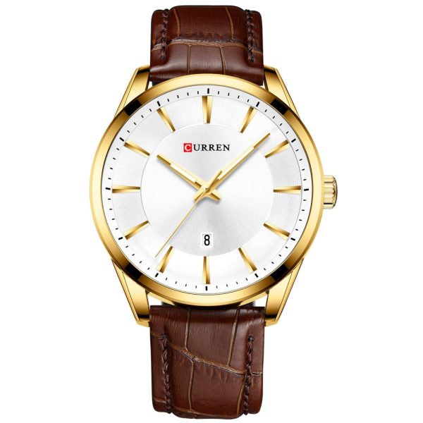 CURREN 8365 Men's Round Belt Watch Waterproof - Image 29