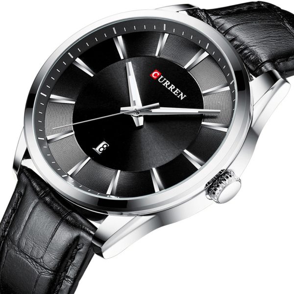 CURREN 8365 Men's Round Belt Watch Waterproof - Image 26