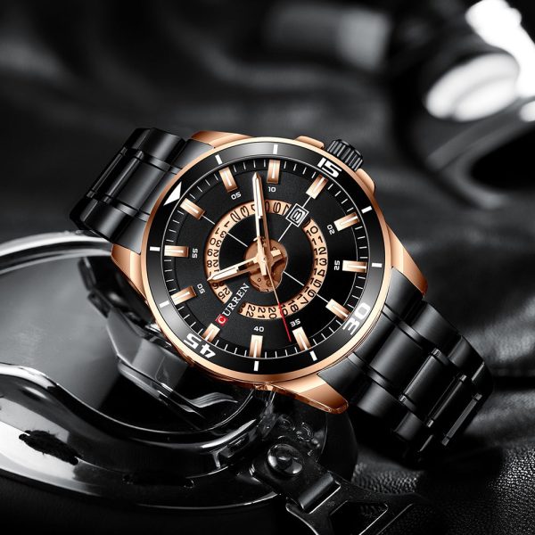 CURREN Men's Round Calendar Watch - Image 2
