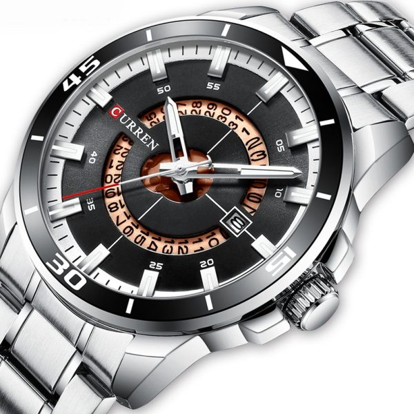 CURREN Men's Round Calendar Watch - Image 19