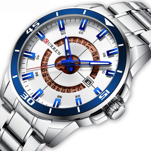 CURREN Men's Round Calendar Watch - Image 25
