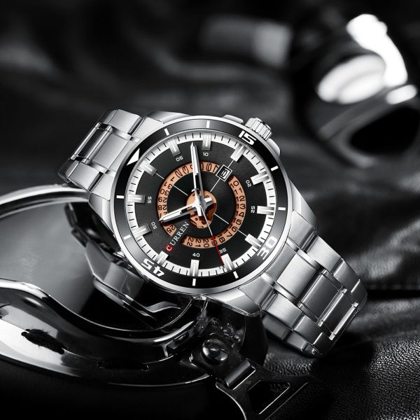 CURREN Men's Round Calendar Watch - Image 20