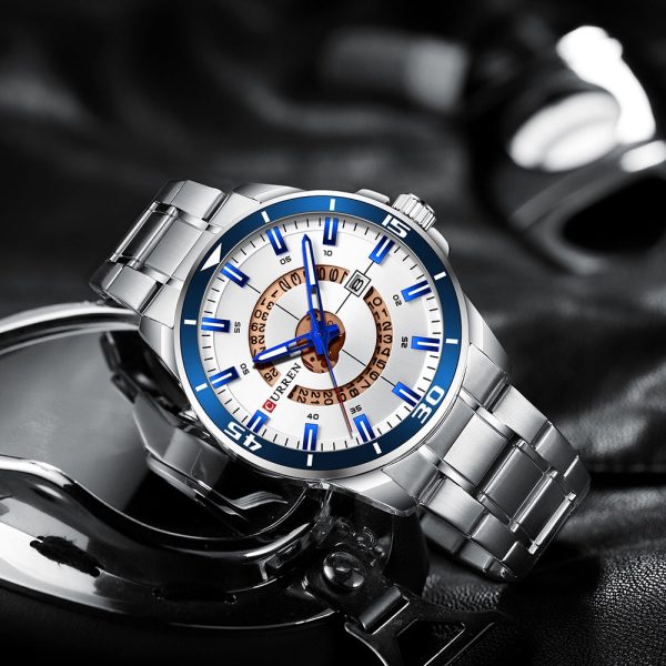 CURREN Men's Round Calendar Watch - Image 26