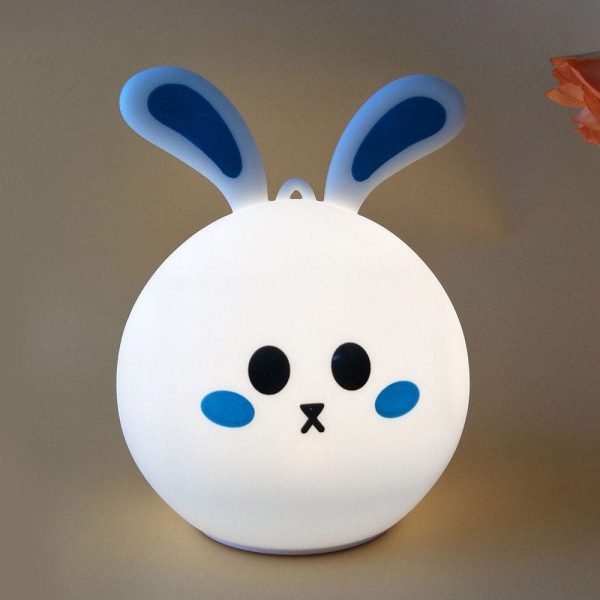 1.5W Silicone Night RGB + Warm Light Pat Rabbit Pattern - Image 7