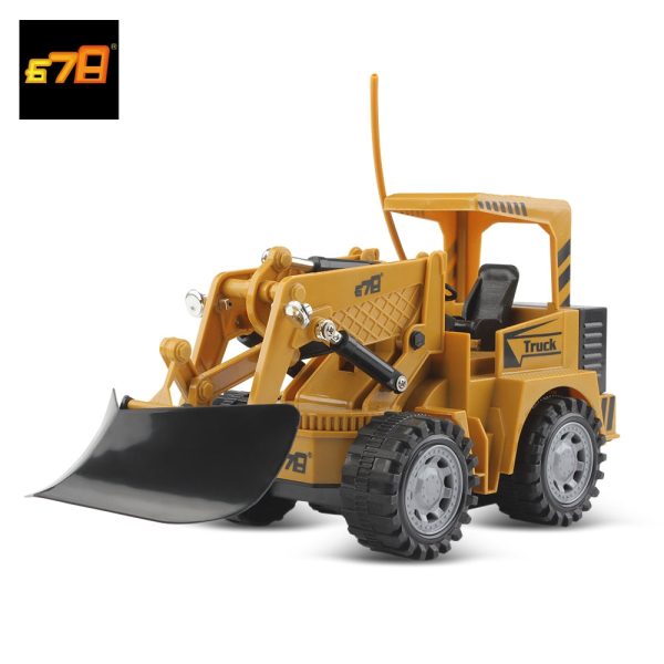 8073E 2.4G Remote Control 5-channel Simulation Open Road RC Engineering Truck Toy Gift