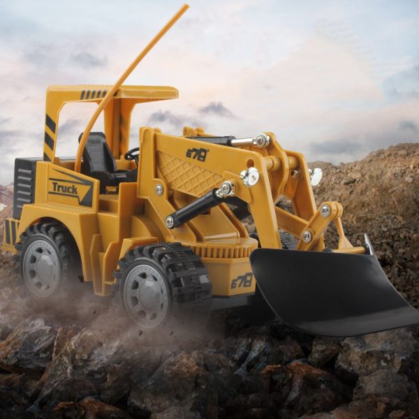 8073E 2.4G Remote Control 5-channel Simulation Open Road RC Engineering Truck Toy Gift - Image 5