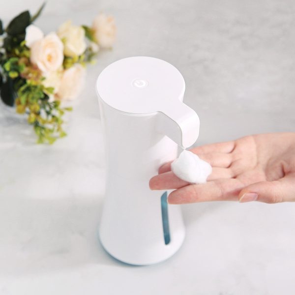 450ML Auto-induction Foam Soap Dispenser Infrared Sensor Fine Foam Transparent Design Indicator Button - Image 3