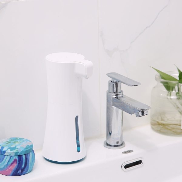 450ML Auto-induction Foam Soap Dispenser Infrared Sensor Fine Foam Transparent Design Indicator Button - Image 9