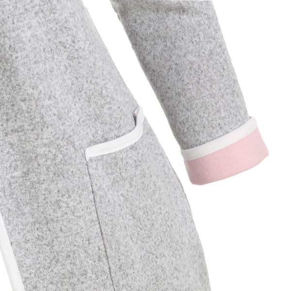 Cuffed Sleeves Heathered Pokcets Cardigan - Image 4